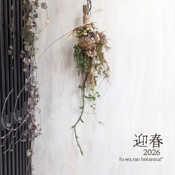 Halloween＊ソラナムパンプキン ドライフラワータペストリー スワッグ