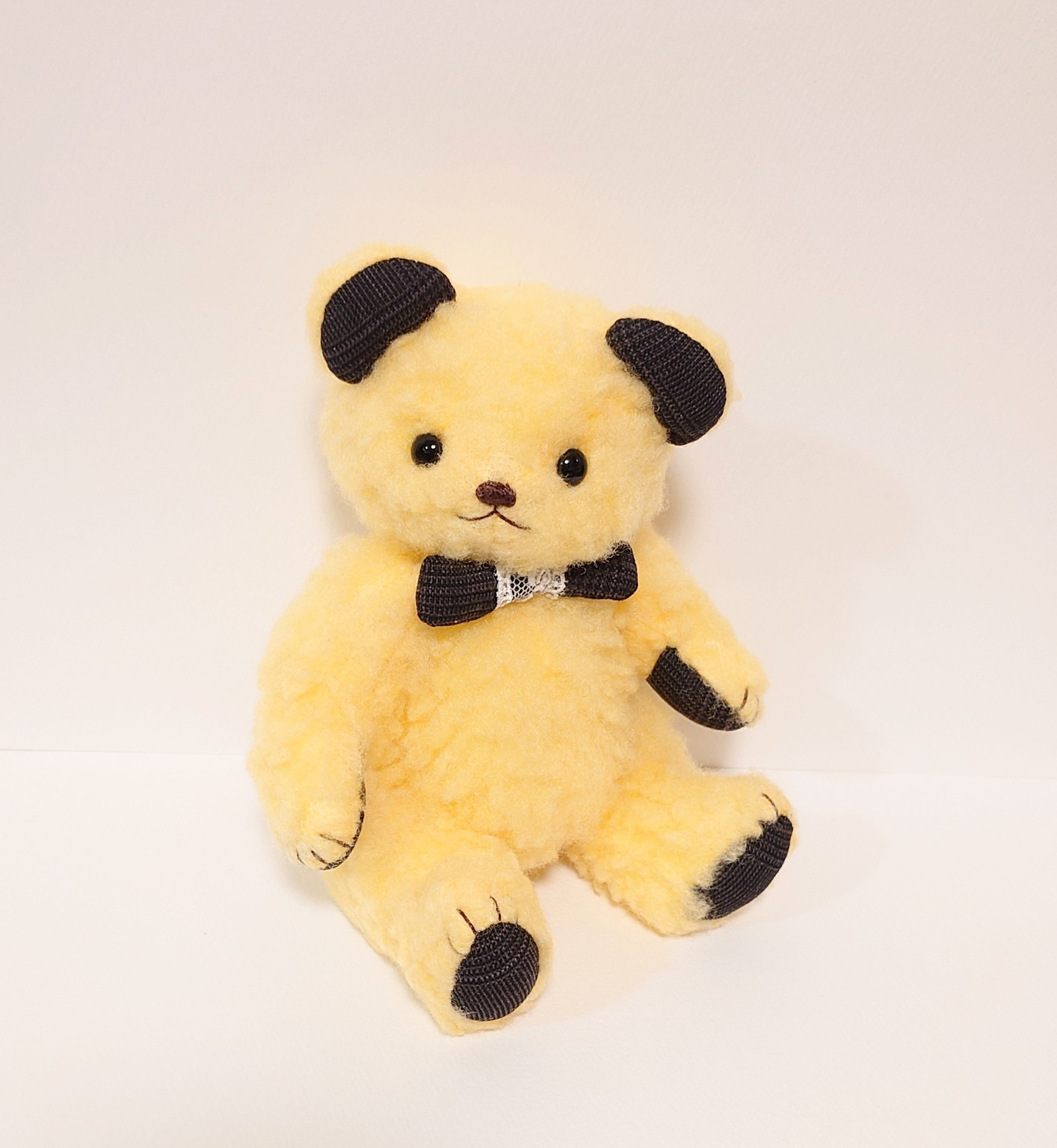 もこもこイエローシープボア テディベア 18cm