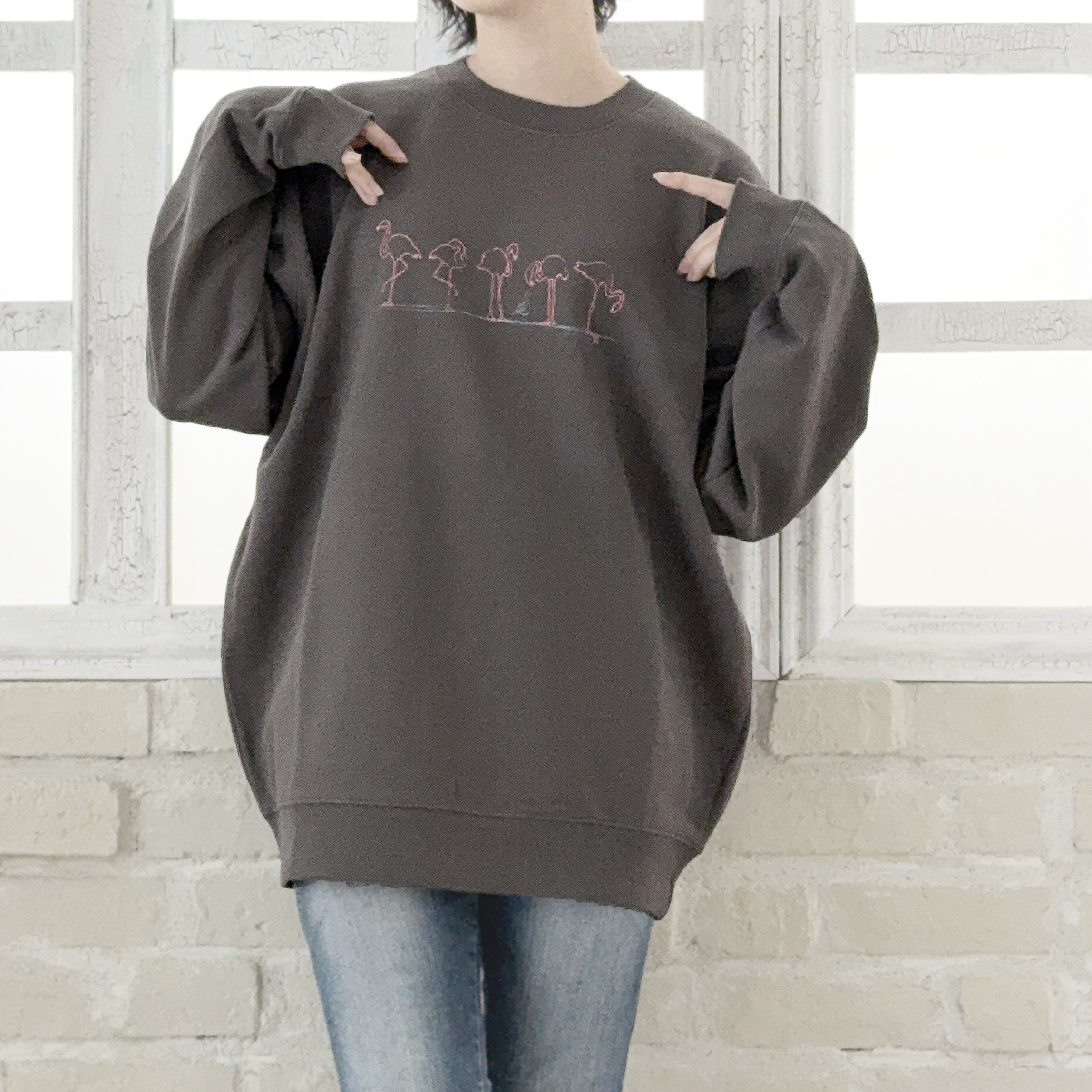 【新作】おとなのトレーナー　*Anatolia*　グレージュブラウン