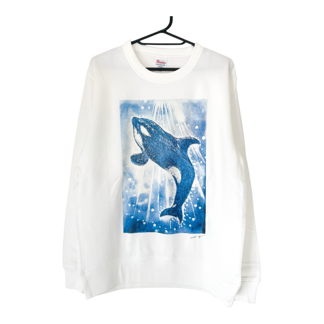 【オリジナルアート スウェット】オルカ