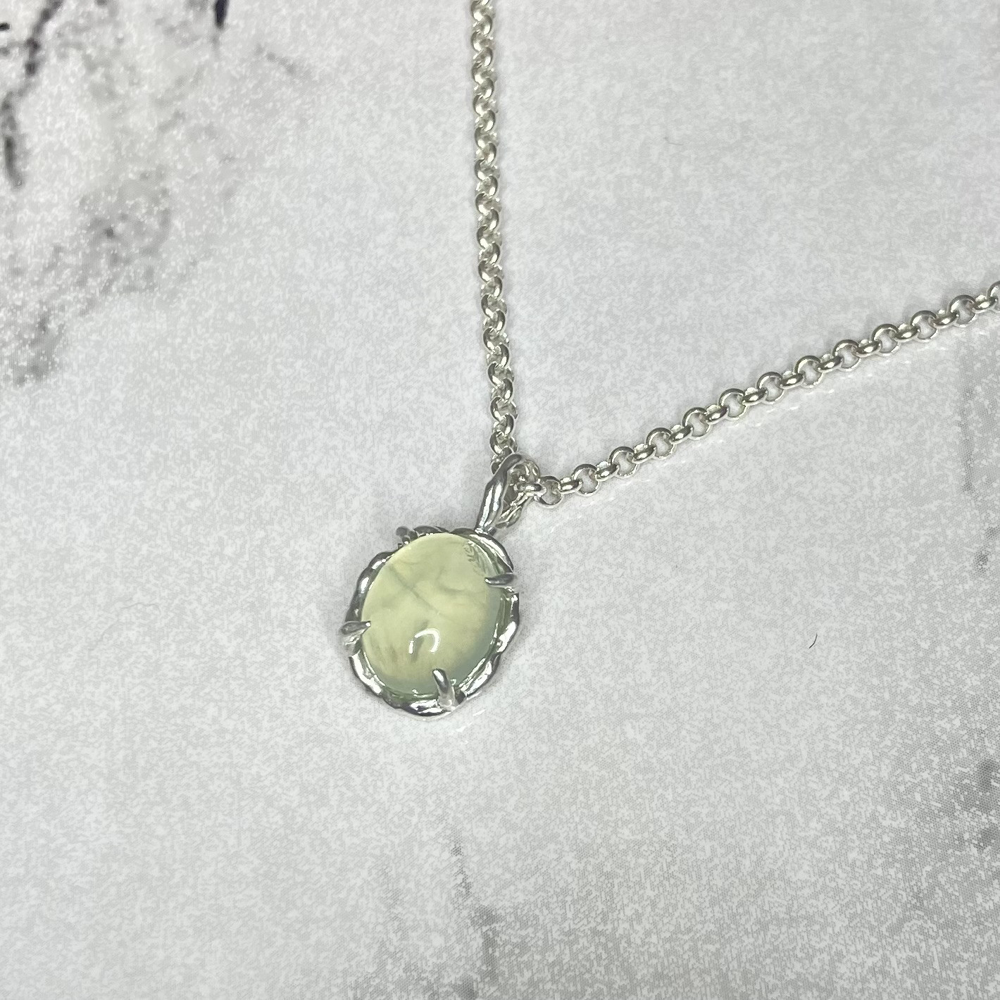 SV925 プレナイト　ペンダントトップ