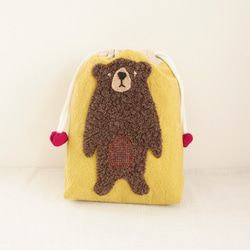 持ち手付き・パッチワーク・ミニ巾着バッグ❖ハニーチューン・イエロー系 パッチワーク 巾着袋 のおすすめ人気通販｜Creema(クリーマ) 国内最大