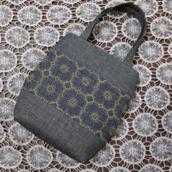 mina perhonenのファブリックを使って〜パニーニバッグ風くったり