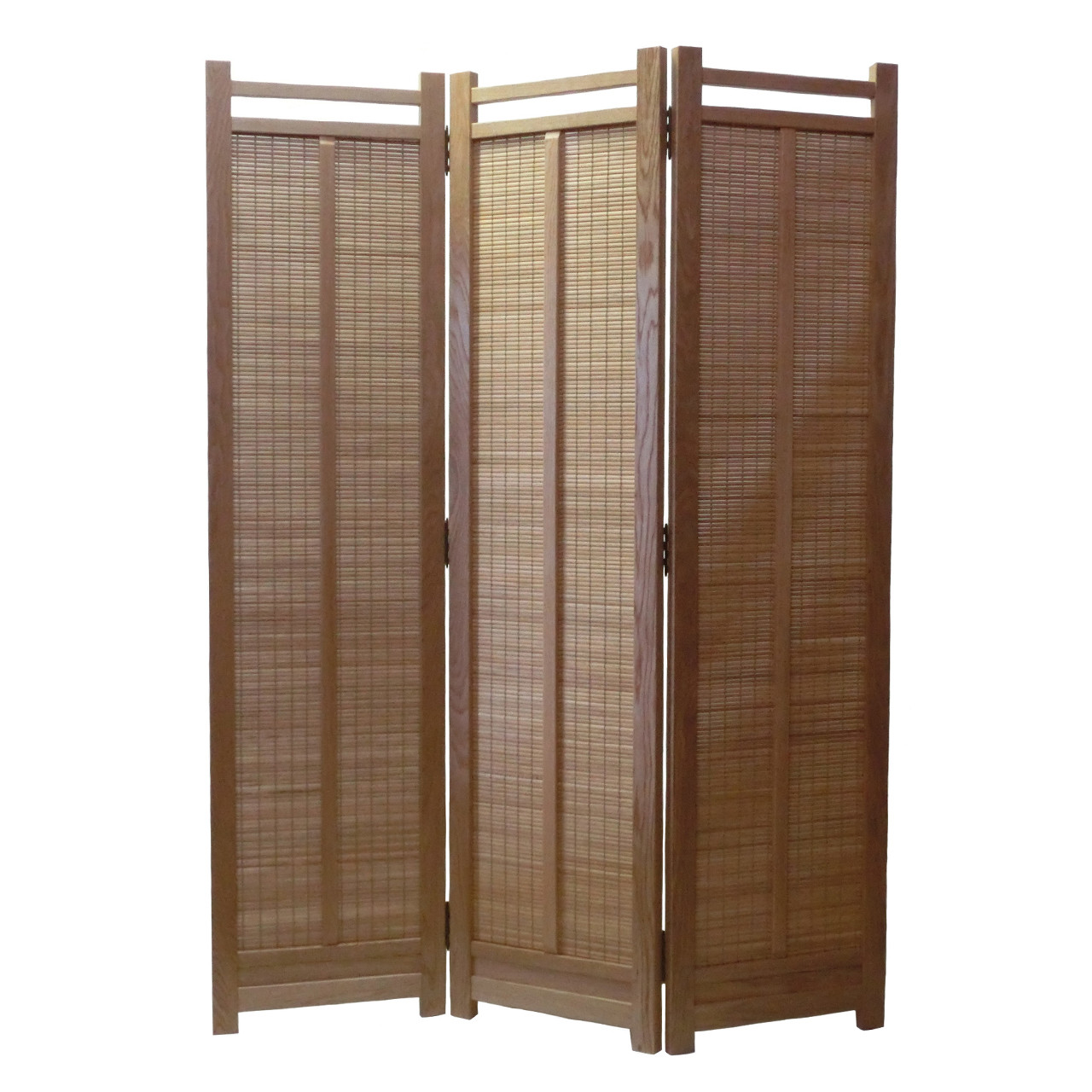 木製 新和風スクリーン⑤ 衝立 3連 パーテーション NR-3 現品限り
