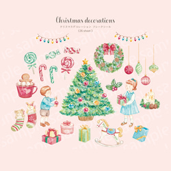 クリスマスデコレーション フレークシール 3枚目の画像