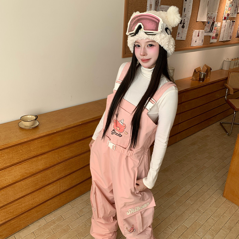 25-26秋冬限定 スノーボードウェア 防水 上下セット ジャケット パンツ 可愛い レディース SN052