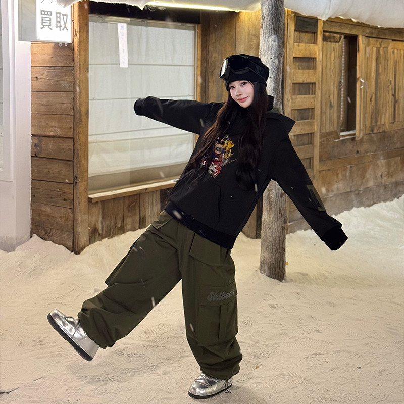 25-26秋冬限定 スノーボードウェア 防水 上下セット 黒 ジャケット 緑 パンツ メンズ レディース SN54