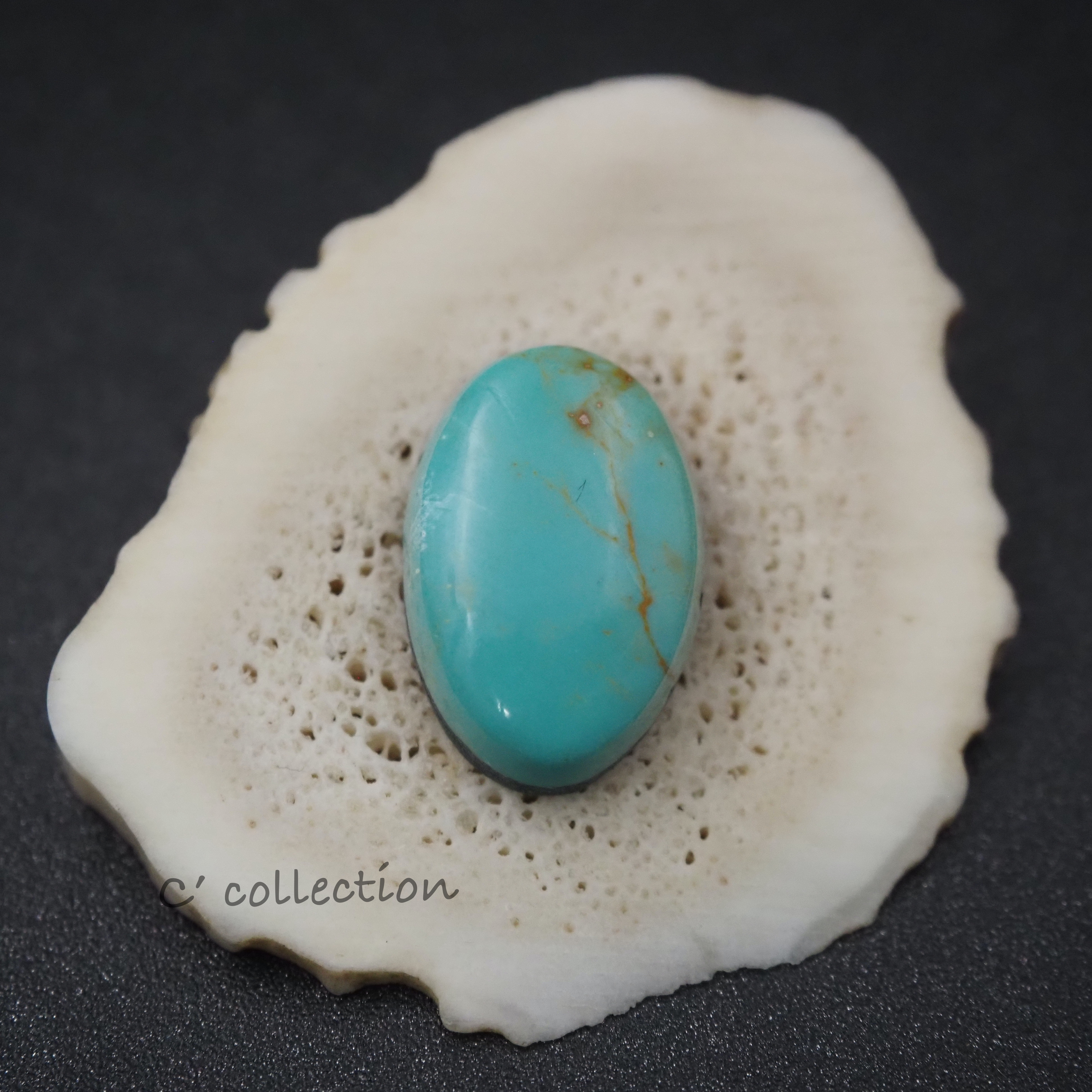 6ct Hachita Turquoise ハチタターコイズ H-75 ルース 天然石 ハンドメイド材料 ナチュラル