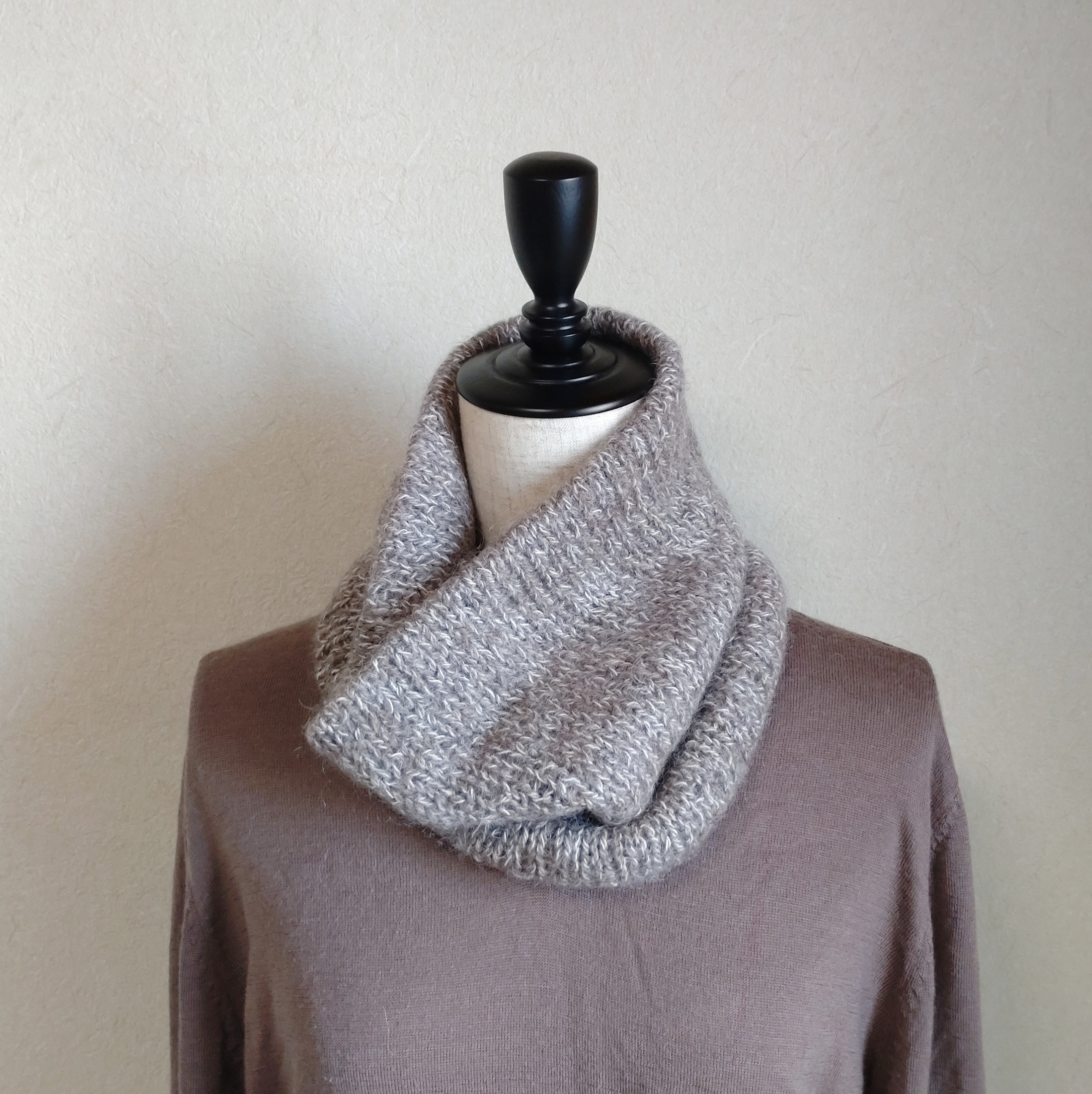 万能あったかスヌード　ブラウン