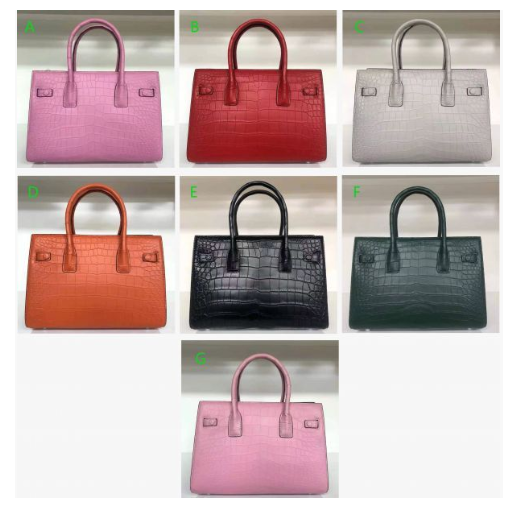 ☆ワニ革 鞄 クロコダイルレザー 7色 トートバック ハンドバッグ ショルダーバッグ 大容量 通勤 お仕事 女性