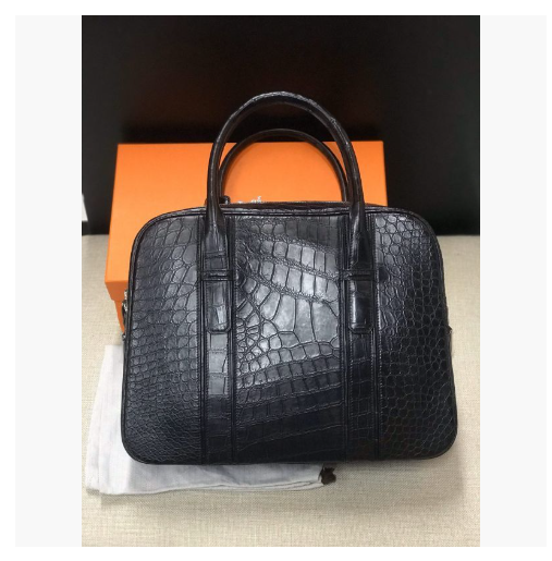 逸品 ワニ革 鞄 クロコダイルレザー ブリーフケース ハンドバッグ A4/PC対応 書類かばん メンズ 男性 通勤 人気