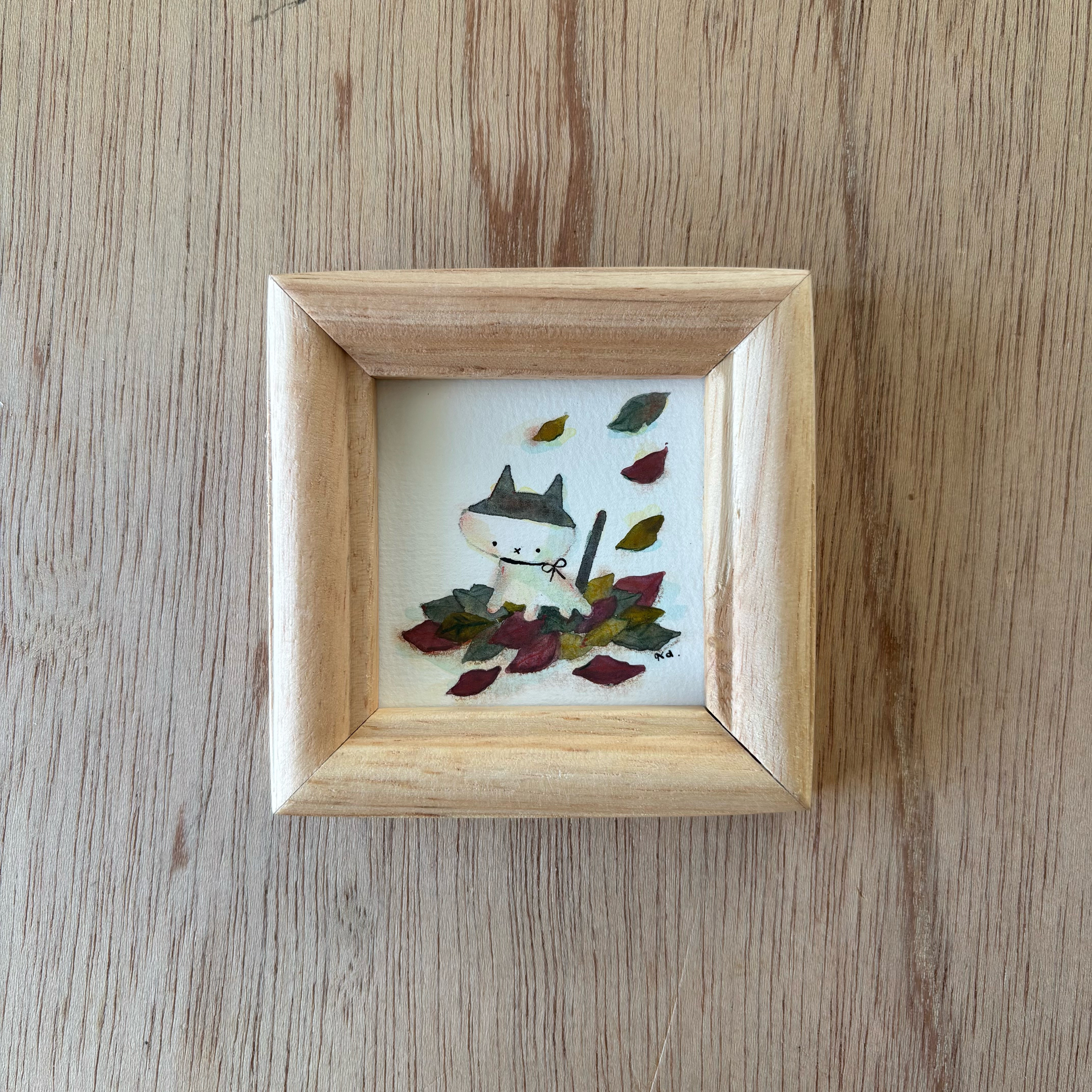 「秋の音」ミニ額　原画