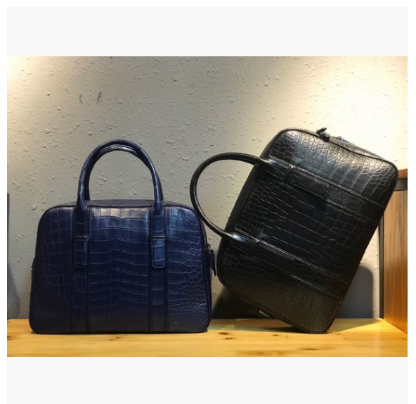 逸品 ワニ革 鞄 クロコダイルレザー ハンドバッグ A4/PC対応 ブリーフケース 書類かばん メンズ 男性 通勤 人気