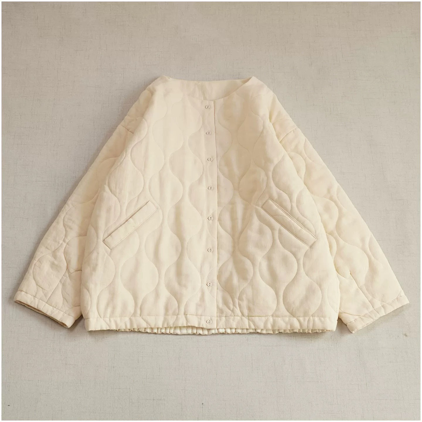 2025秋冬新作 レディース キルティング ノーカラーコート 中綿コート 秋冬 キルティング