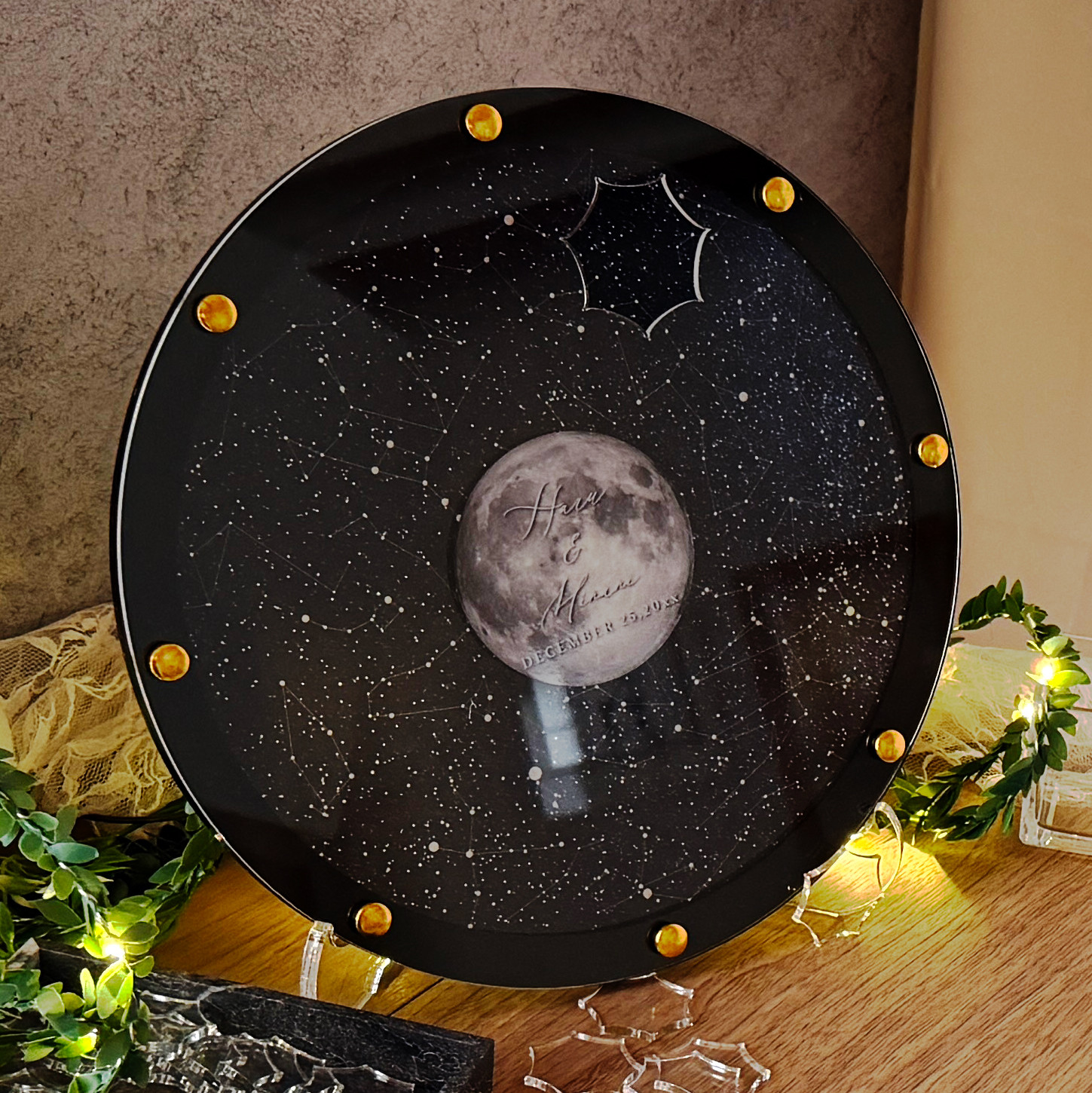 結婚証明書 挙式日星図のウェディングドロップス 挙式日のスターマップ 星座 星図 ゲスト参加型 SM-023