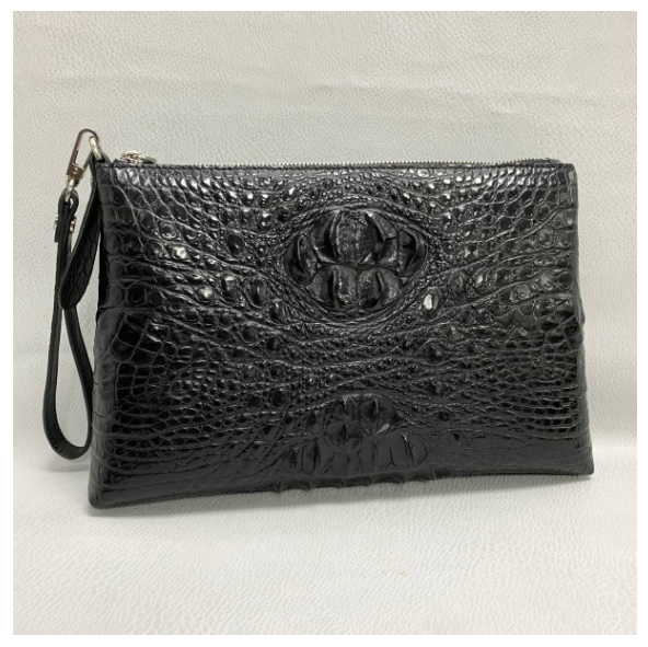 頭部ワニ革 クロコダイル レザー 本革 セカンドバッグ クラッチバッグ メンズ 書類入れ 大容量 A4対応 ビジネス 27,300円