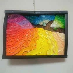 立体絵画の「時を考える人」(3D painting) 絵画 山川善作 通販