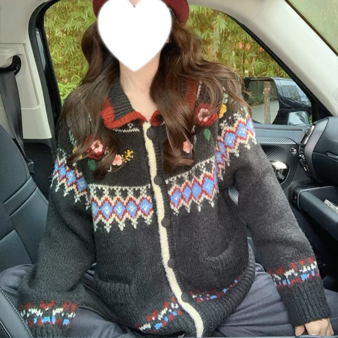 手編みニットカーディガン、大人が着たいお洒落なカーディガン、前開きニットセーター、防寒対策、秋冬ニットコート、厚手