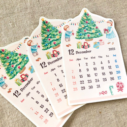 クリスマスデコレーション 2025年12月の日付シート（マスキングシール）sticker 5枚目の画像