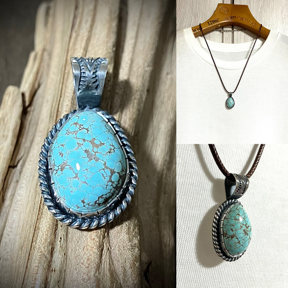 バンブーマウンテン ターコイズ シルバー ネックレス ペンダント