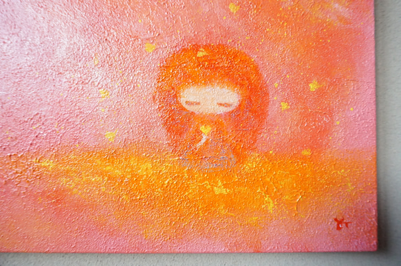 【Gold Heart】原画－キャンバス4号 2枚目の画像