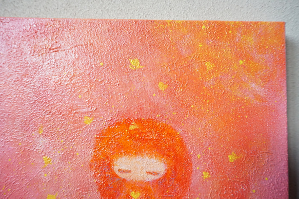 【Gold Heart】原画－キャンバス4号 3枚目の画像