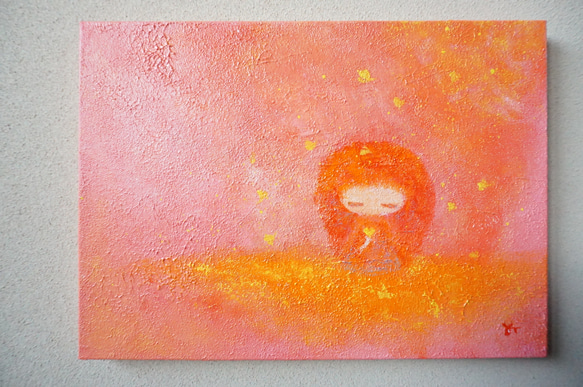 【Gold Heart】原画－キャンバス4号 1枚目の画像