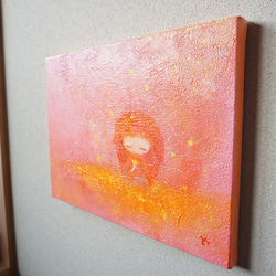 【Gold Heart】原画－キャンバス4号 5枚目の画像