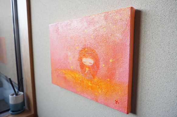 【Gold Heart】原画－キャンバス4号 5枚目の画像