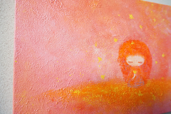 【Gold Heart】原画－キャンバス4号 4枚目の画像