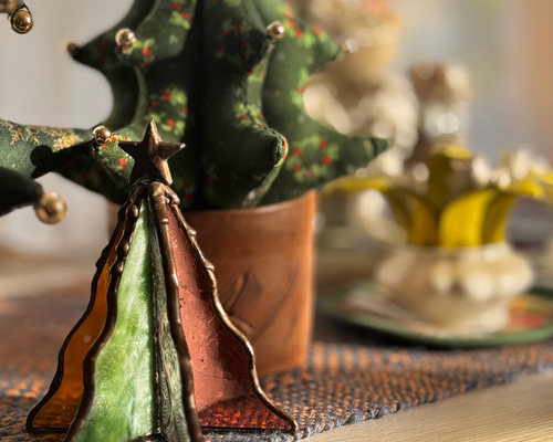 受注生産》ガラスのクリスマスツリー 〜colorful〜 その他インテリア