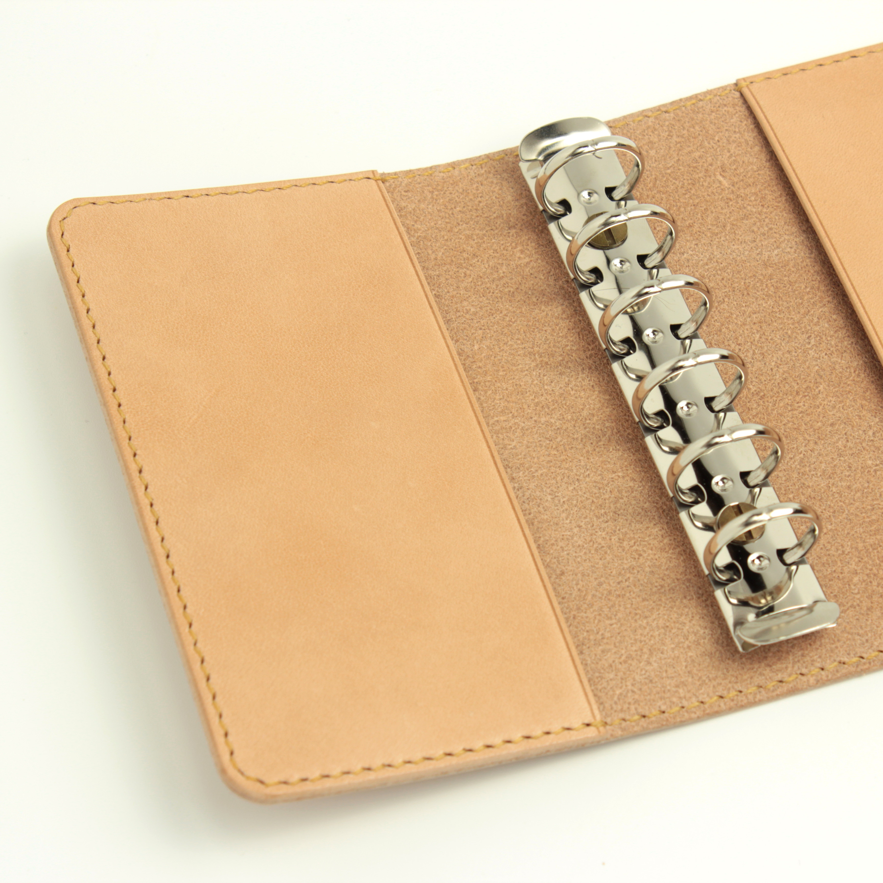 ミニ6 システム手帳 / 栃木レザー / フラップタイプ / ナチュラル