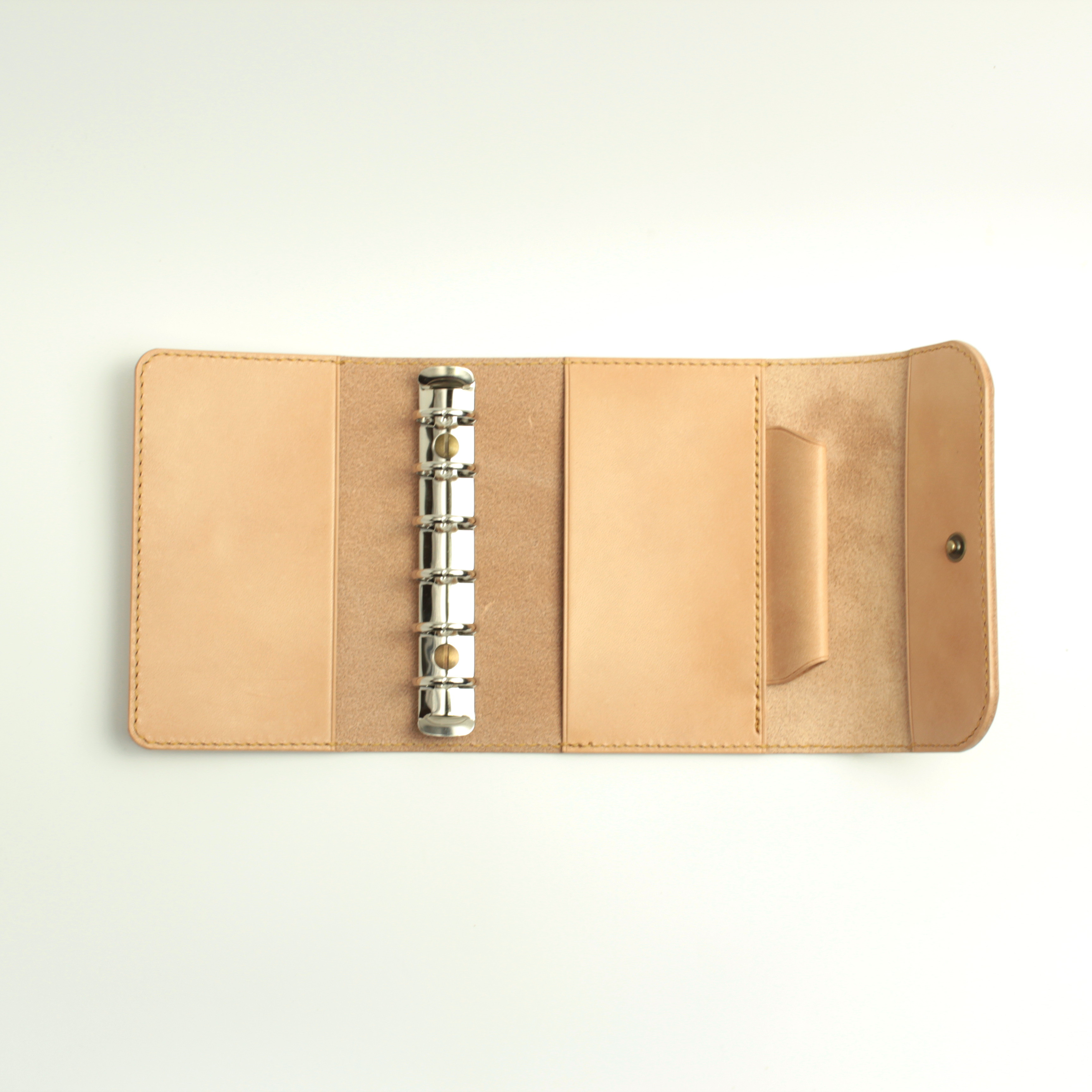 ミニ6 システム手帳 / 栃木レザー / フラップタイプ / ナチュラル
