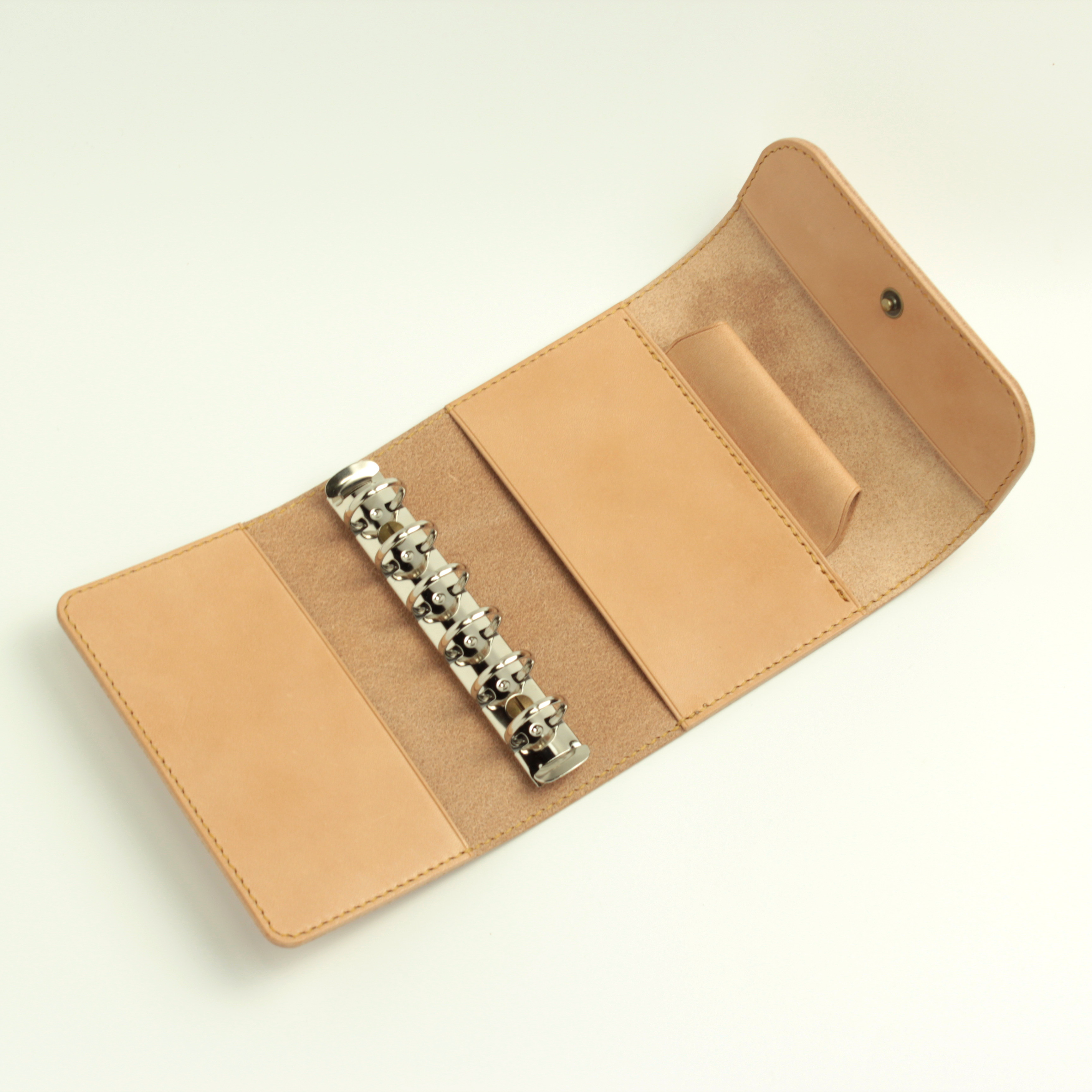 ミニ6 システム手帳 / 栃木レザー / フラップタイプ / ナチュラル