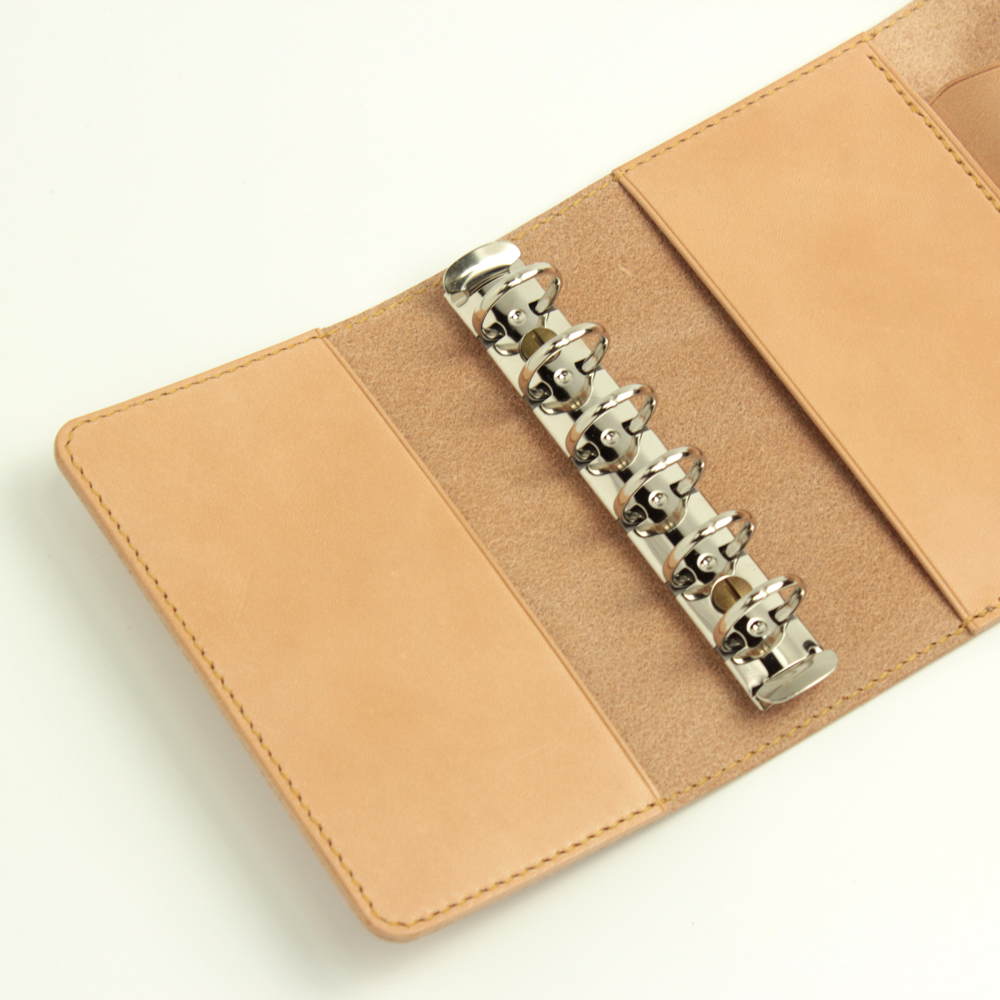 ミニ6 システム手帳 / 栃木レザー / フラップタイプ / ナチュラル