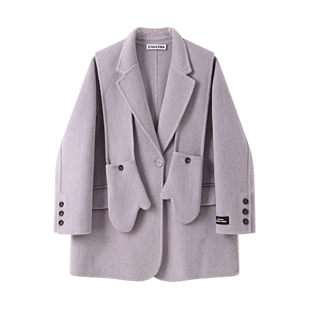 【冬支度新作】コート、レディース、 モコモコテディコート、厚手コート、秋冬コート、個性的、防寒対策