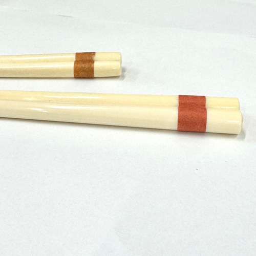 本象牙】夫婦箸(丸箸)（No.Z_Mh-02）セット 箸・箸置き 象牙専門店