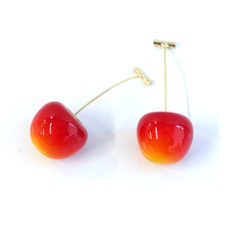 eje684 [4 件（2 對）] 約 16 毫米美式櫻桃風格耳環背扣，不含鎳 第3張的照片