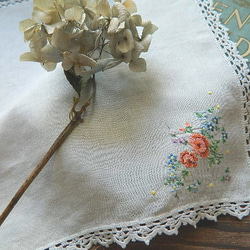 ヴィンテージの薔薇のハンドメイド刺繍の壁掛け クロスステッチ刺繡