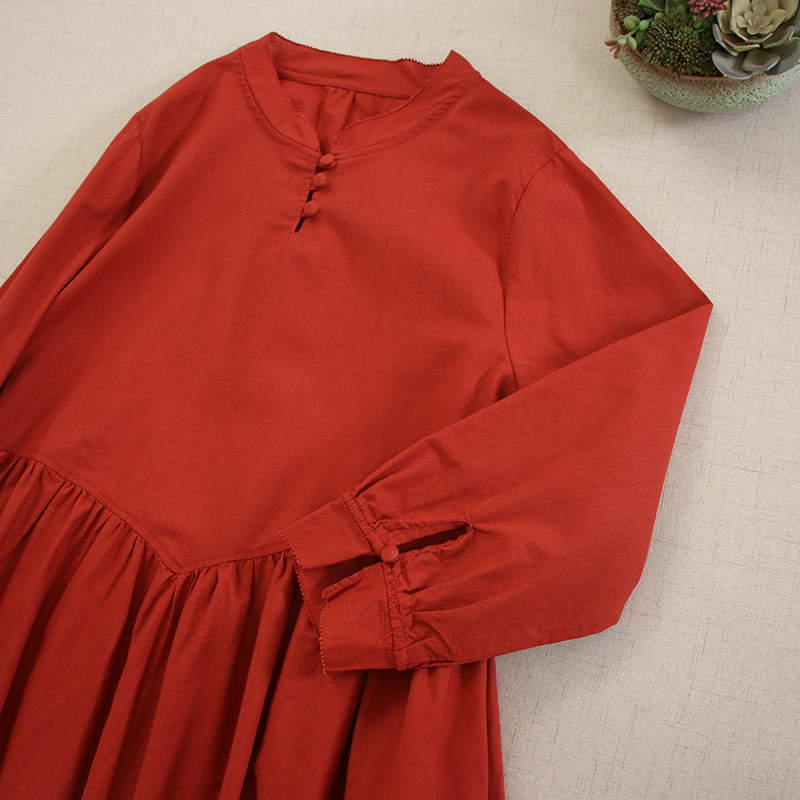 秋冬ニューモデル ユニセックスカジュアル ソリッドカラー ロングスリーブワンピース ルーズフィット 万能搭配 年齢を抑え