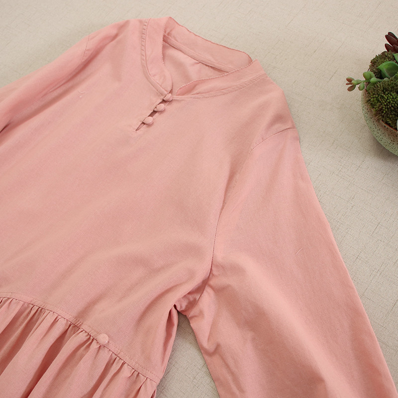 秋冬ニューモデル ユニセックスカジュアル ソリッドカラー ロングスリーブワンピース ルーズフィット 万能搭配 年齢を抑え