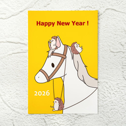 令和8年 午年 年賀状 ポストカード Hanami 通販 20110246｜Creema