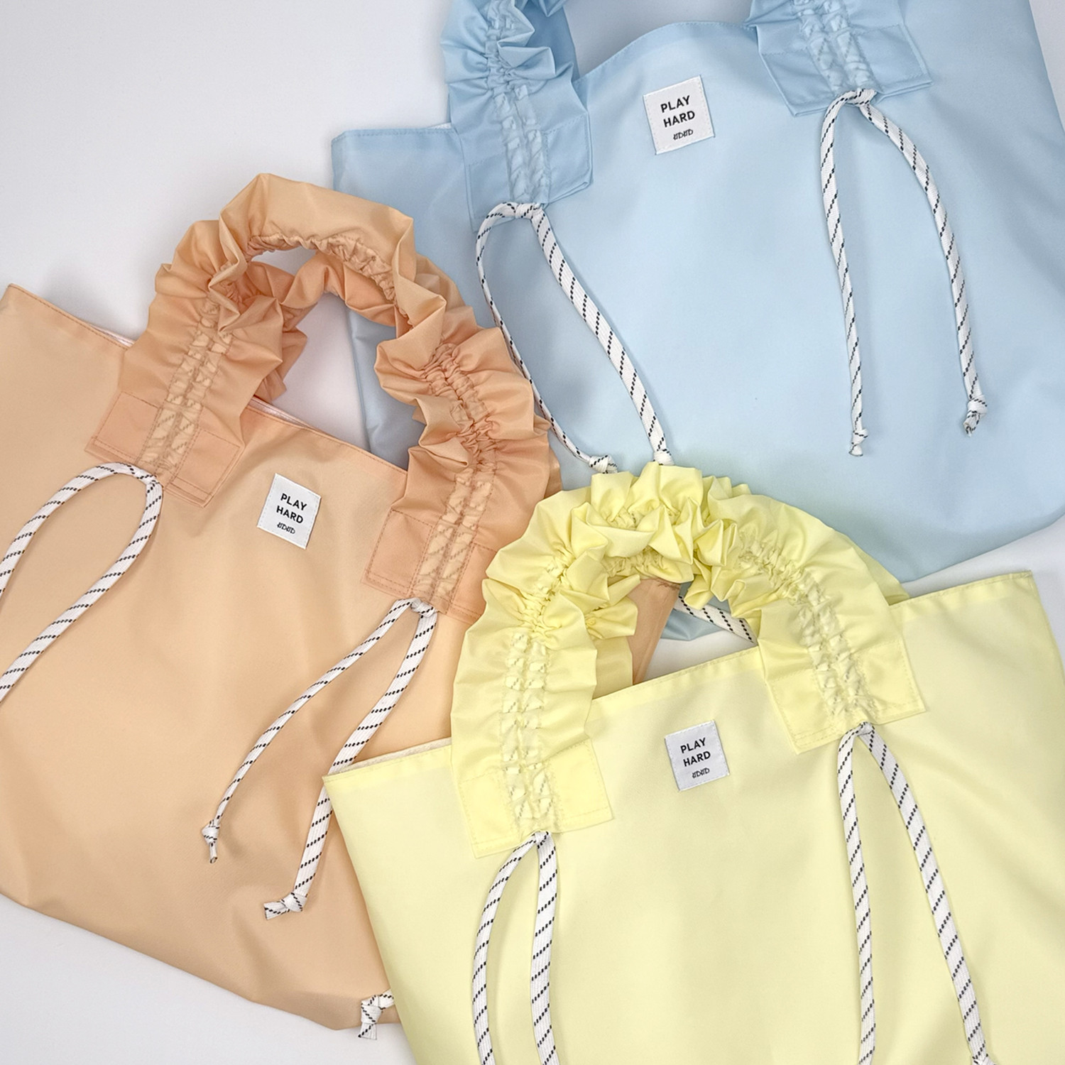 【持ち手が調節できる】フィットフリル レッスンバッグ Mサイズ -candy color-