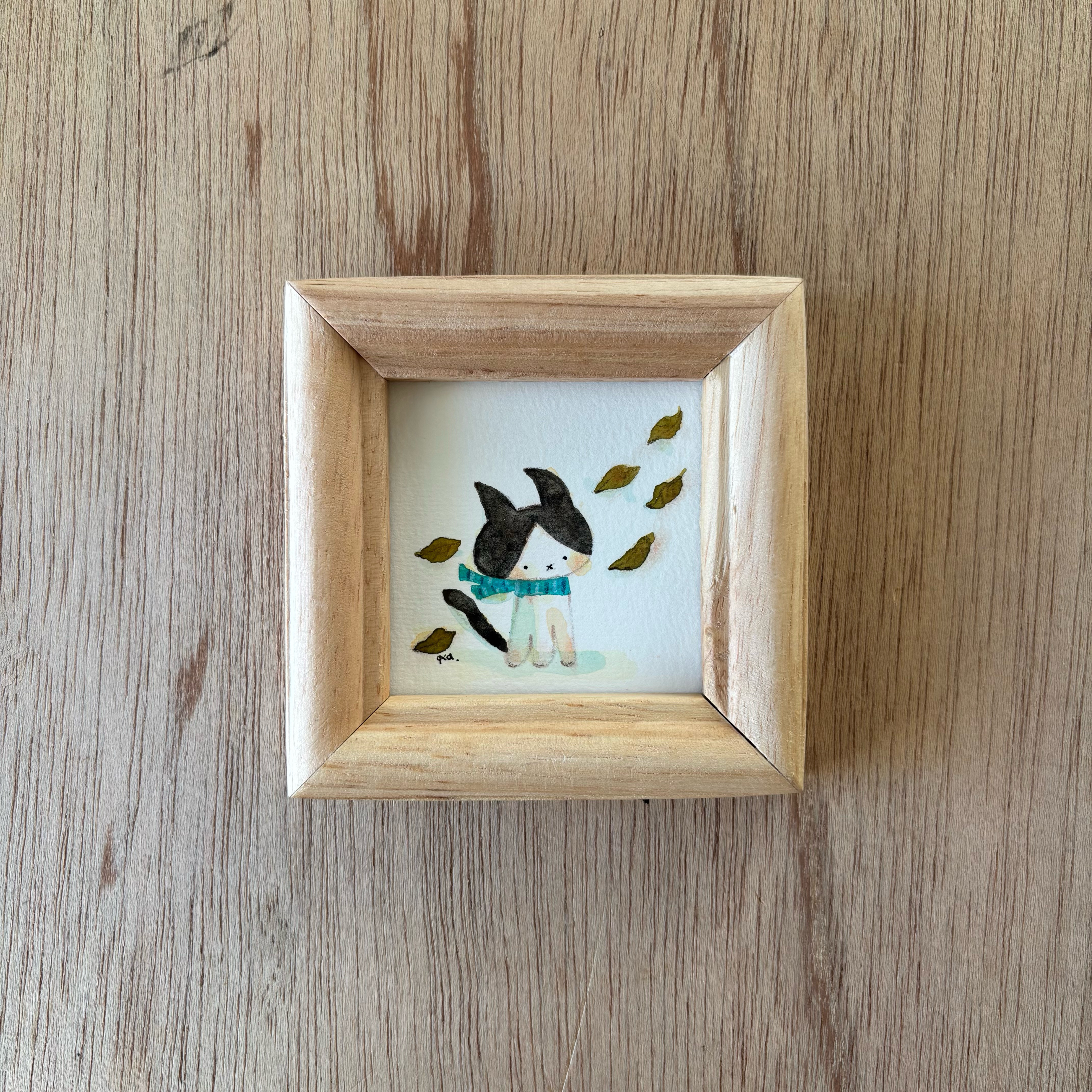 「ターコイズブルー」ミニ額　原画