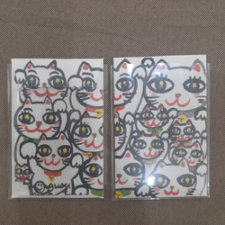 青だらけの花の作品 抽象画 キャンバスアート 25×25cm 画家 小楠アキコ