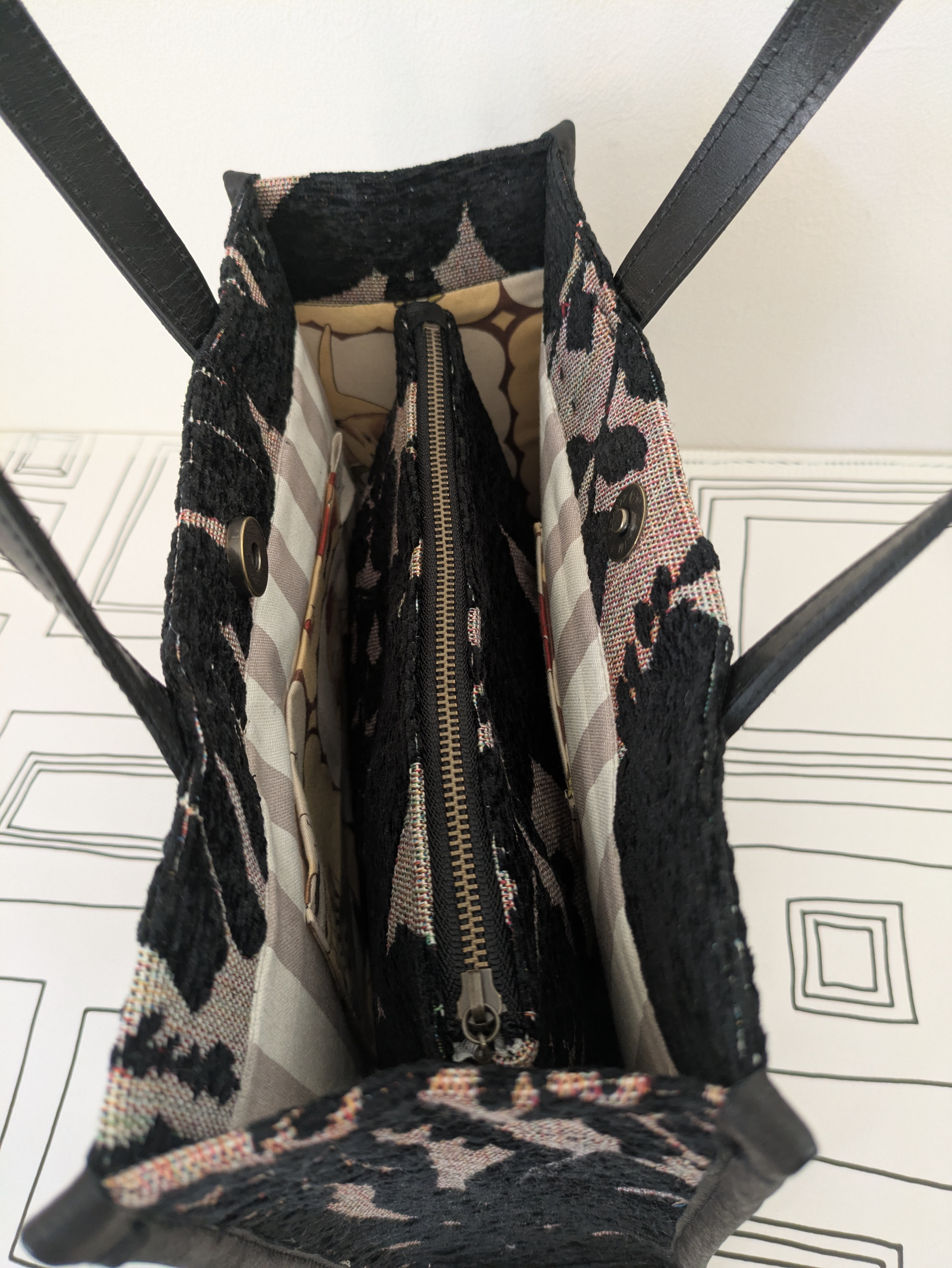 ゴブラン（裏生地）のとーと（ポーチ付き）