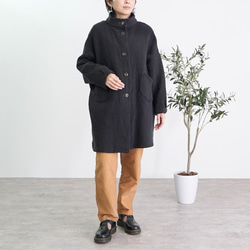 ちょうちんパンツ/グレー/三河木綿刺し子織り キュロット・ワイド