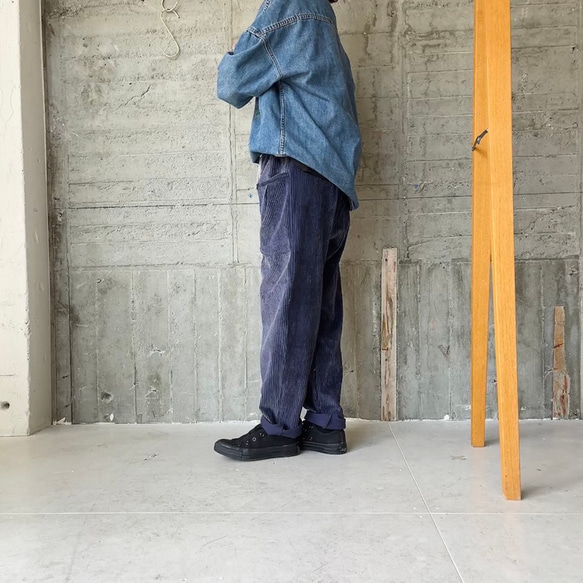 遠州織naturalコーデュロイ  サルエルパンツ 6枚目の画像