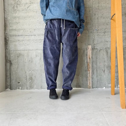 遠州織naturalコーデュロイ  サルエルパンツ 4枚目の画像