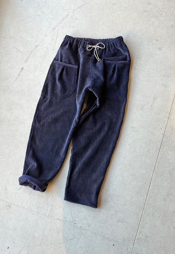 遠州織naturalコーデュロイ  サルエルパンツ 8枚目の画像